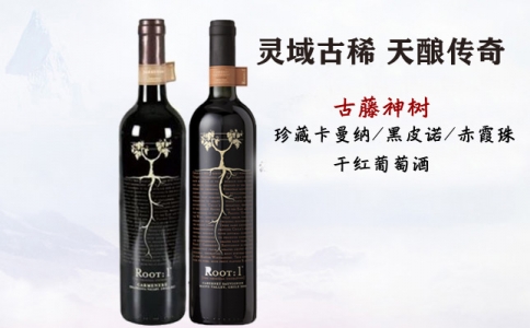 古藤神樹珍藏赤霞珠卡曼納黑皮諾干紅葡萄酒 冰川酒莊